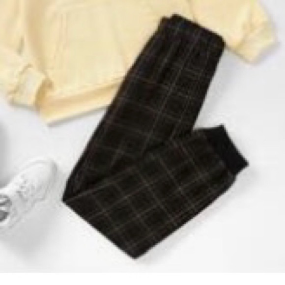 Girls tartan print pants 11-12y - Picture 2 of 8